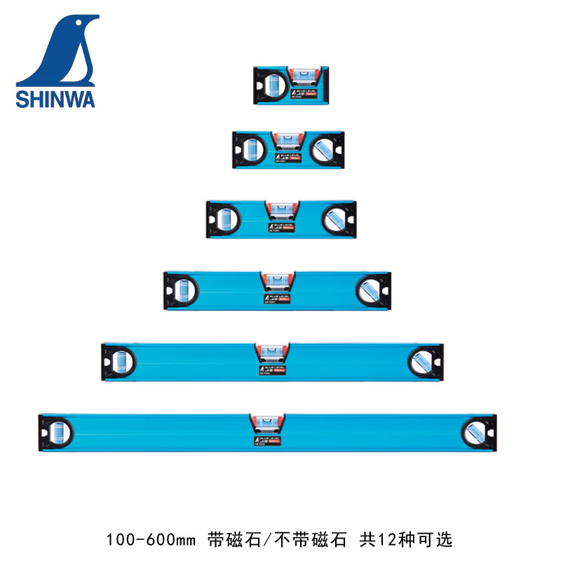 日本亲和SHINWA蓝色水平尺Jr.2 73360/61/62/63/64/65