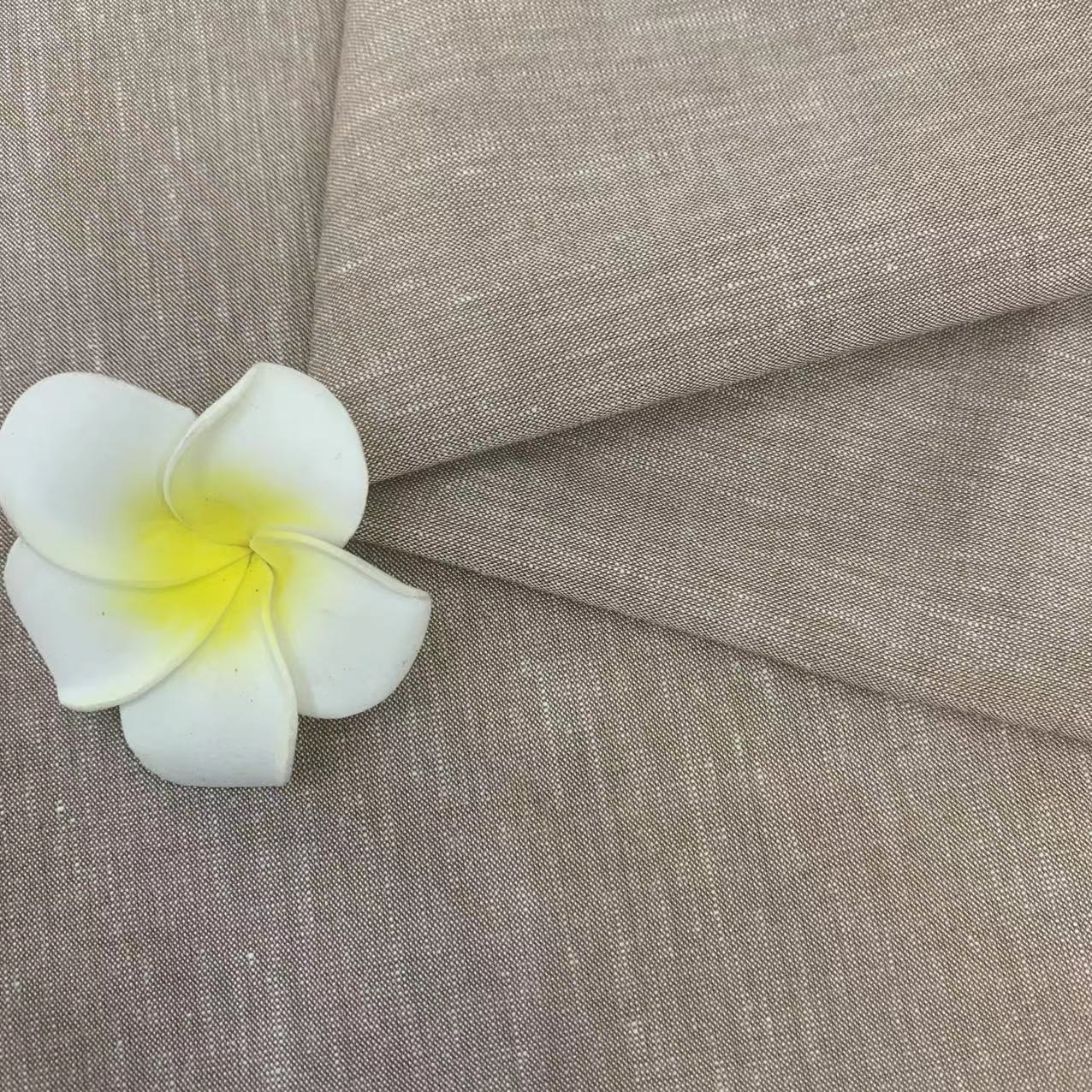 新艺亚麻人棉弹力布料春夏衬衫休闲裤子裙子男女装面料