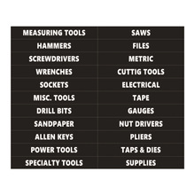跨境工具箱整理分类标签组织标签贴防水防刮标贴PVC记号区分贴纸