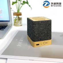 竹木RPET蓝牙音箱PLA麦秸秆软木小音响桌面迷你低音炮蓝牙5.0