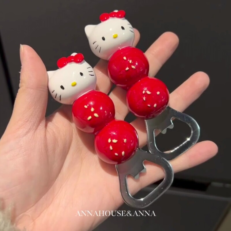 kt 猫砂糖漬けホーズボトルオープナー冷蔵庫マグネットクリエイティブかわいい家庭用冷蔵庫磁気立体装飾高価値ドライバー|undefined