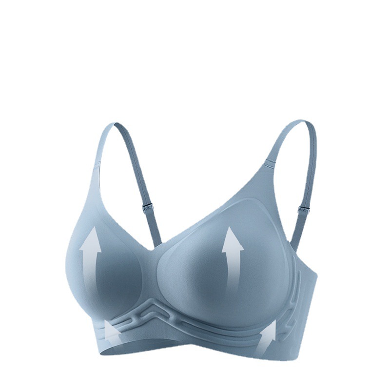 3D soporte suave tira de jalea ropa interior para mujeres push up anti-caída sujetador de ajuste de pecho grande pequeño 219