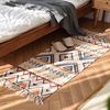 Ethnic carpet for bed, sofa, ethnic style, cotton and linen, tatami
