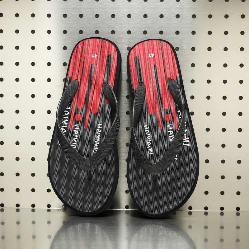 Venta directa de fábrica, chanclas, nuevos hombres, verano, simples, antideslizantes al aire libre, sandalias planas al aire libre, una pieza