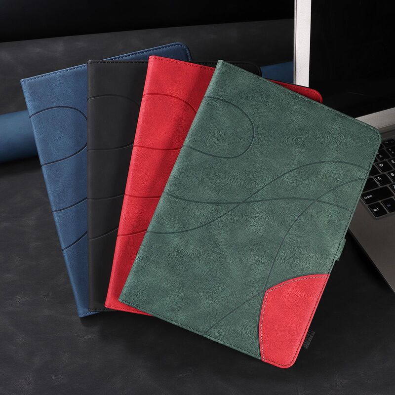 Two-color splicing suitable for Amazon HD10 2021 protective cover tablet protective cover card holder whiel1234