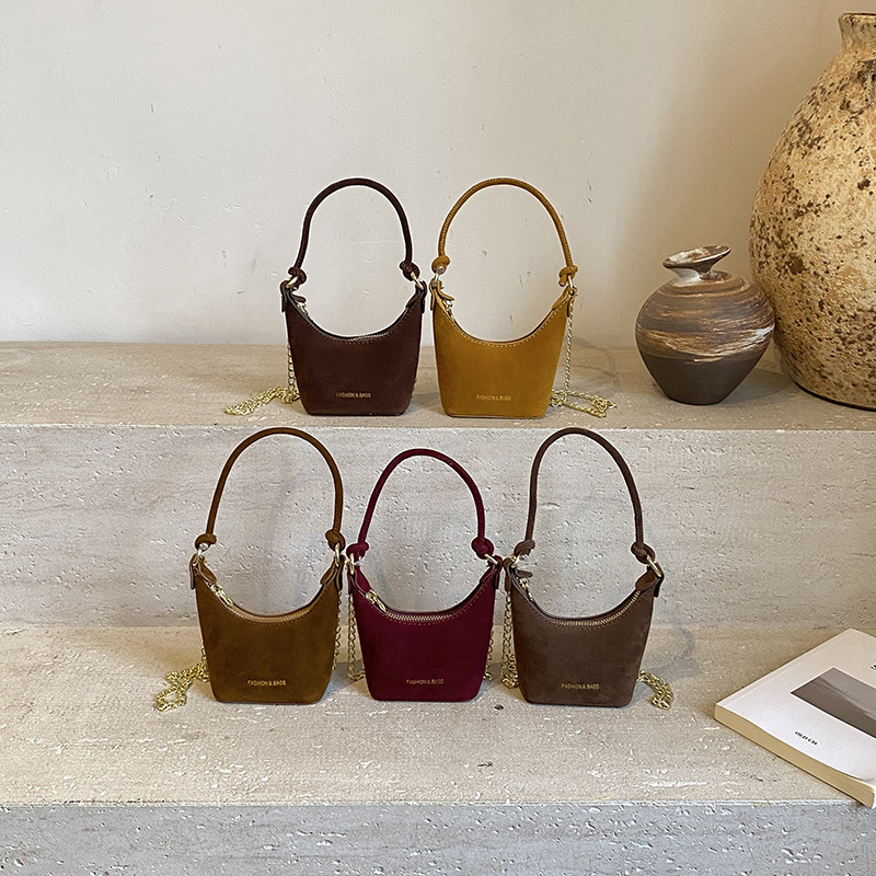 Otoño nuevo bolso de niños esmerilado red de aire de la pequeña princesa bolso de cadena de mano exquisito mini bolso de accesorios para niñas