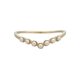 Qixiang jewelry Japanese style light luxury agete Museum rice Pearl V-shaped pattern ring female 925 silver gold plated