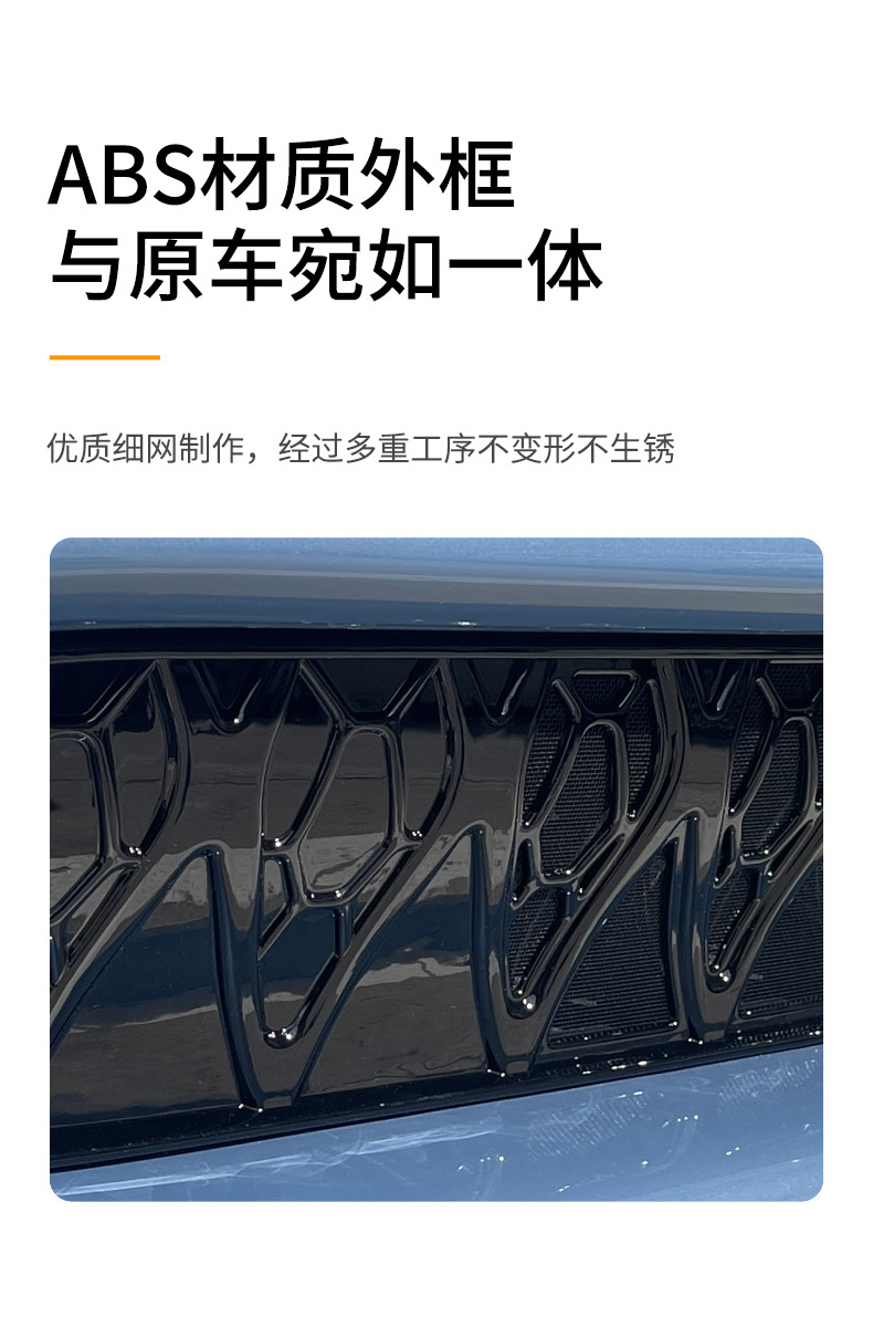 Suitable for Zhiji LS6 car insect net front face net special modified decorative strip auto accessories