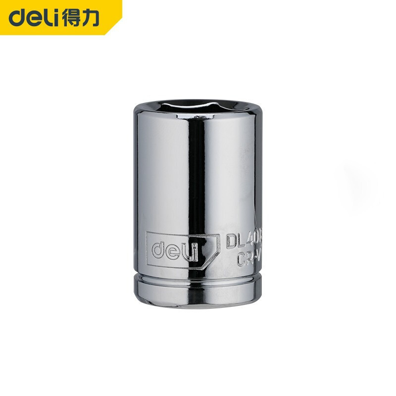 正品  deli得力DL2462(终保)10mm系列六角套筒22mm(银)(支)工具
