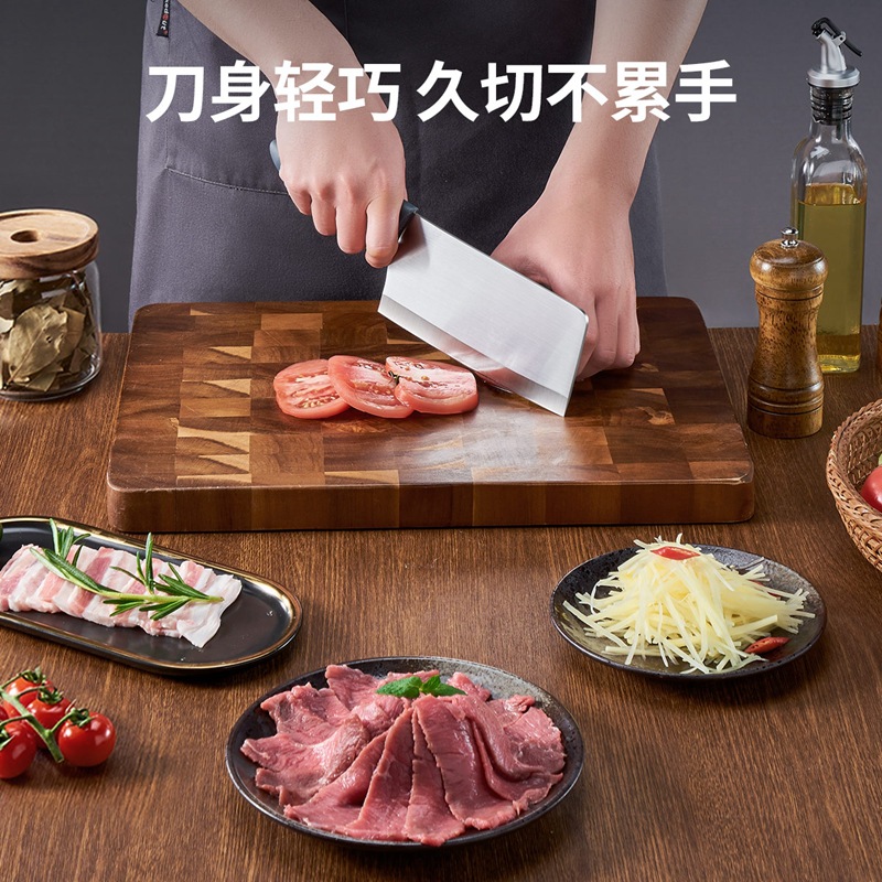 炊大皇正品不锈钢切片刀实用菜刀网红款轻便刀具家用菜刀