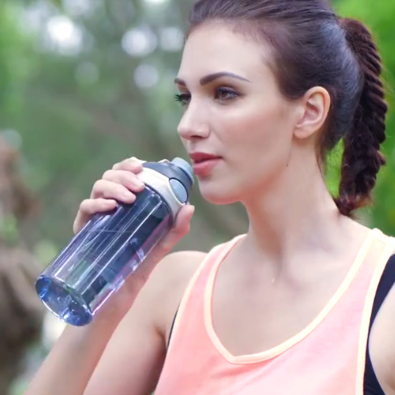 Спортивный стакан Longkou Cup со спортивной водой с замком, уплотнительный анти-падение, удобная космическая чашка подпрыгивает прямо на открытом воздухе пластиковая чашка