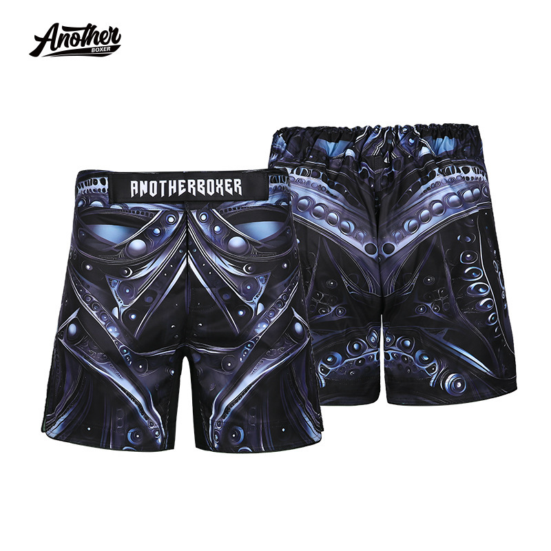 Anotherboxer New Alien Metal Brazilian Jiu-Jitsu Mma Shorts Mixed Martial Arts Fitness Shorts