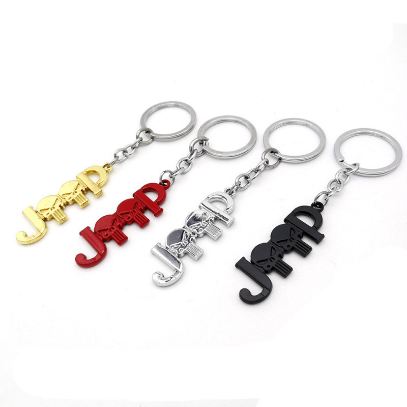 Suitable for Jeep Keychains: Jeep Cherokee, Compass, Renegade, Wrangler, Punisher Keychains