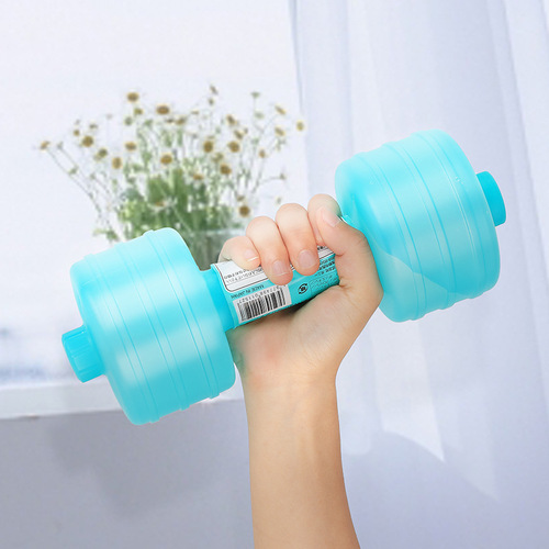 PONY original imported plastic dumbbells for women, water-injected small portable women's slimming and body shaping equipment