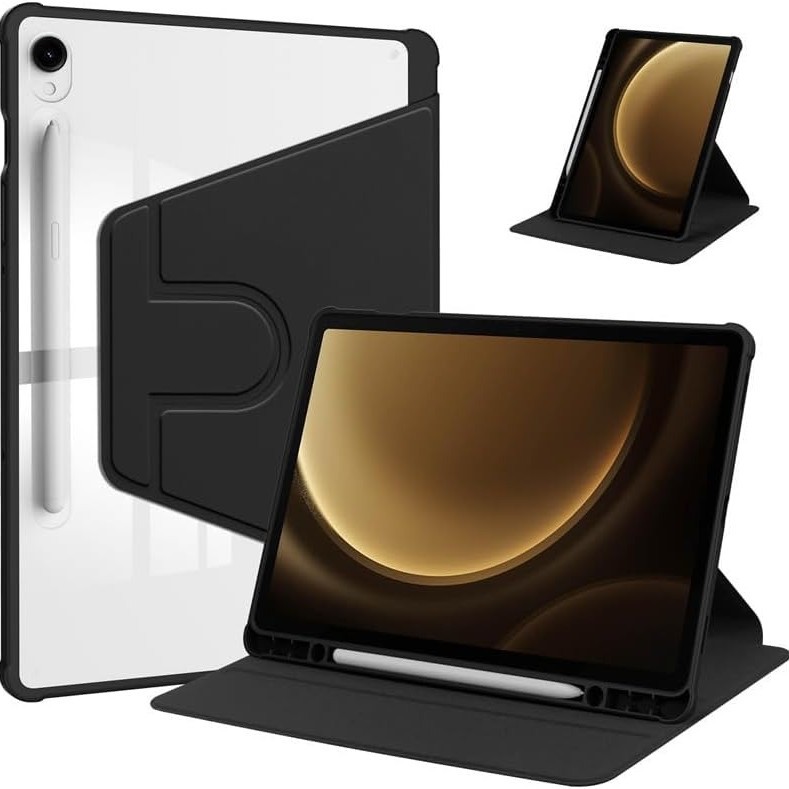 Suitable for S10Fe Plus+ 2025 Tablet Protective Case A9+ Rotating Acrylic Leather Case S9Fe+ Anti-Fall Case