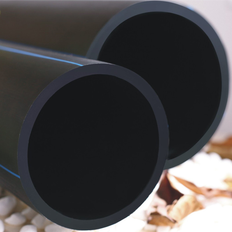 PE给水管 黑色 90-630 0.8MPa PE100自来水管 PE管0.6-1.6MPa