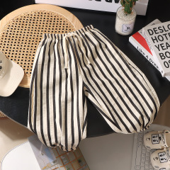Children's mosquito-proof pants, baby summer loose pants, suitable for big kids, outerwear stylish unisex Korean-style striped lantern pants