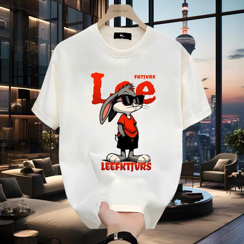 Venus American Fashion Brand 2025 Summer Popular Men's Short-Sleeved T-Shirt Casual Versatile Accessible Luxury T-Shirt Versatile