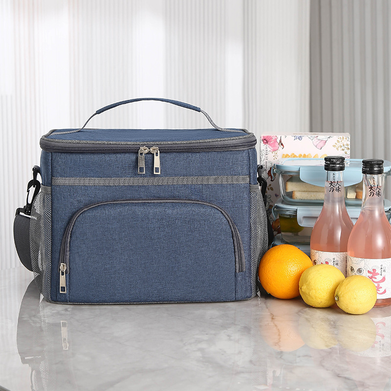 Nuevo Amazon Venta caliente 15l grueso aislamiento térmico bolsa de gran capacidad al aire libre picnic bolsa de almuerzo bolsa de trabajo bolsa de almuerzo