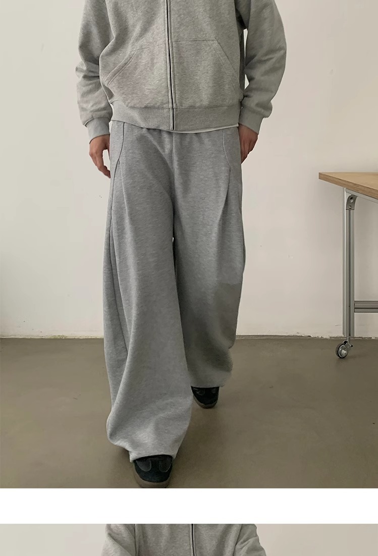 Men's Clothing Retro Spring Structure Cut Scimitar Sweatpants Men And Women Loose Casual Straight Sports Pants Trend_viptrois.com
