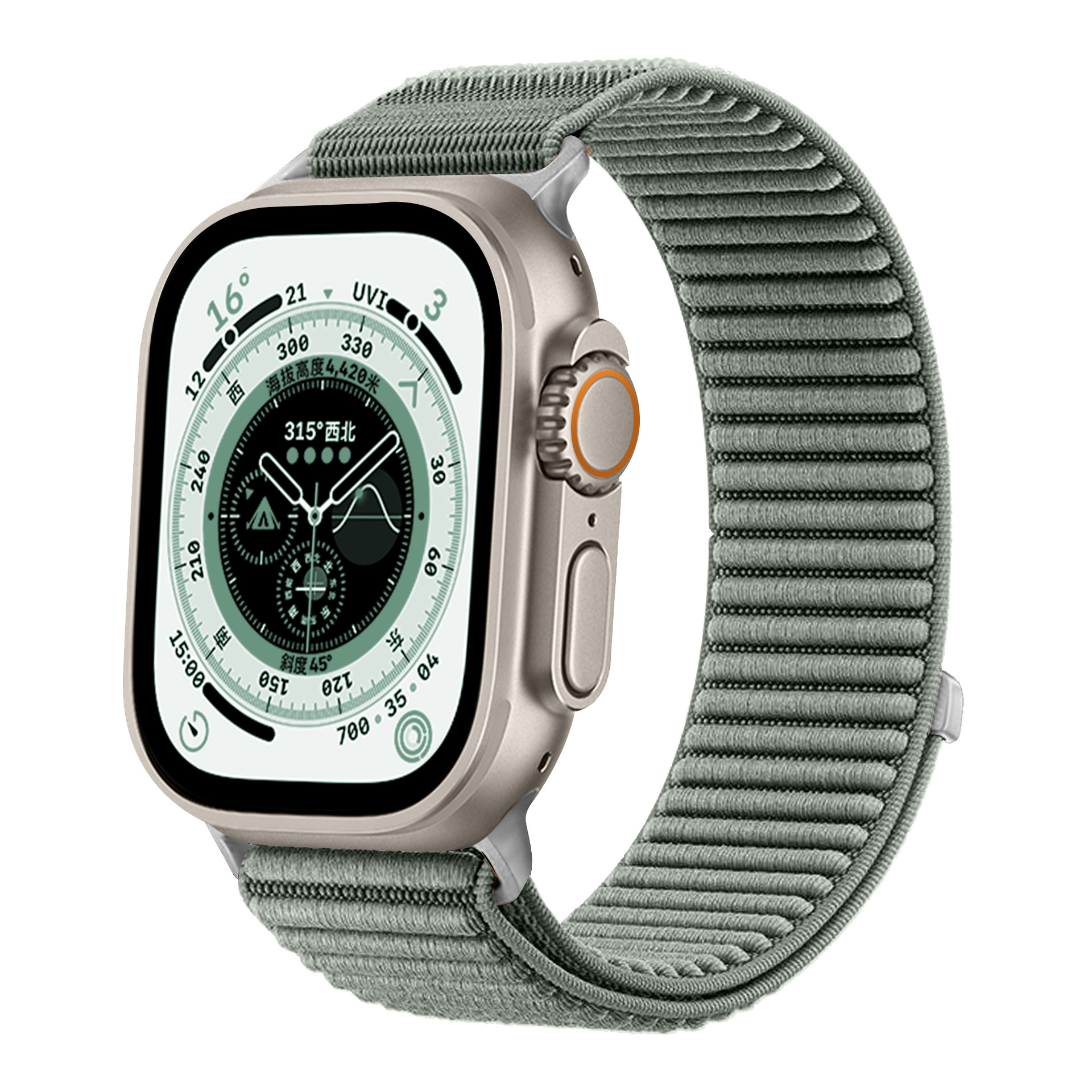 Correa de Nylon Tejido para Reloj Inteligente Apple Watch 10/11/12, Ajustable