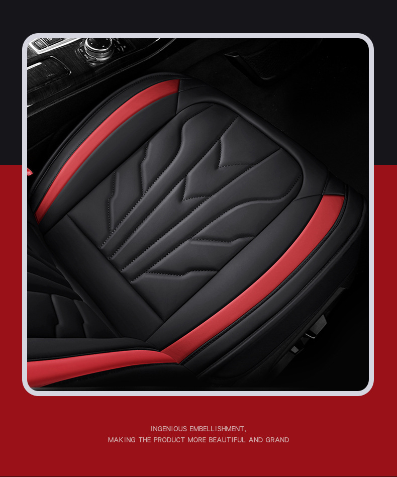 New All-Inclusive Full Leather All-Season Nappa Leather Wear-Resistant, Comfortable and Breathable Car Seat Cushion Fully Enclosed Seat Cover Wholesale
