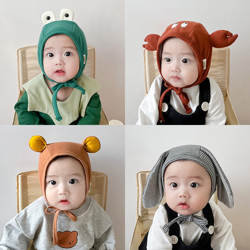 Children's demi-season cartoon cute cotton keep warm hat for early…