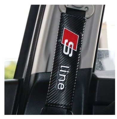 belt shoulder pad cover for: Seat belt shoulder pad - audi-s-carbon-fiber-pair-246cm