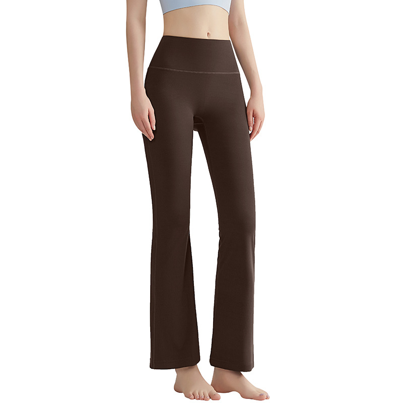 Pantalones de cintura alta y piernas anchas de Wiman sin líneas embarazosas para elevar las caderas de las mujeres.