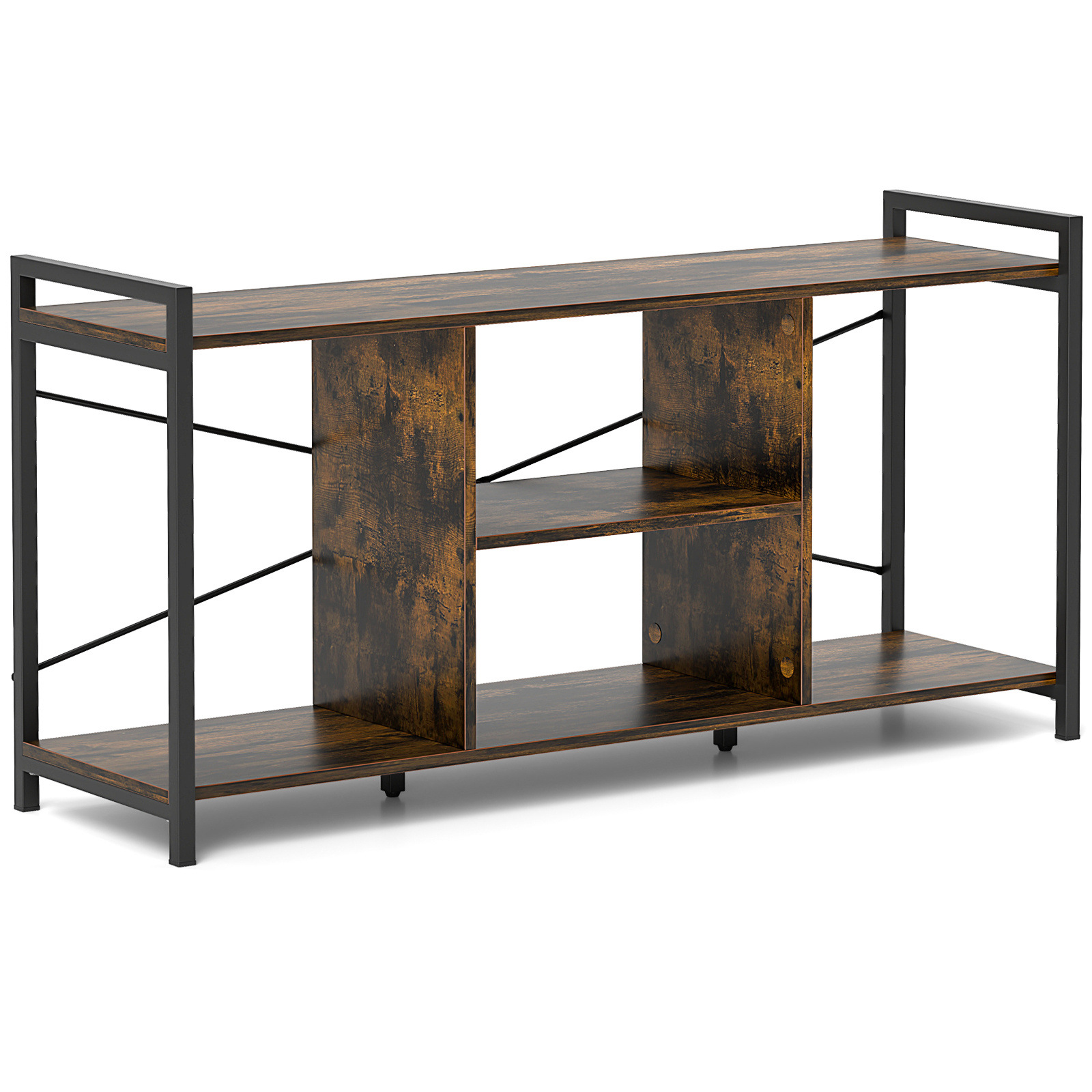 Amazon sala de estar muebles TV estante de vinilo estante de almacenamiento de discos sala de estar de acero de madera simple gabinete de televisión
