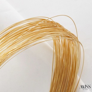 14K gold-coated color-retaining semi-hard wire non-peeling copper wire busbar diy handmade jewelry modeling winding woven material