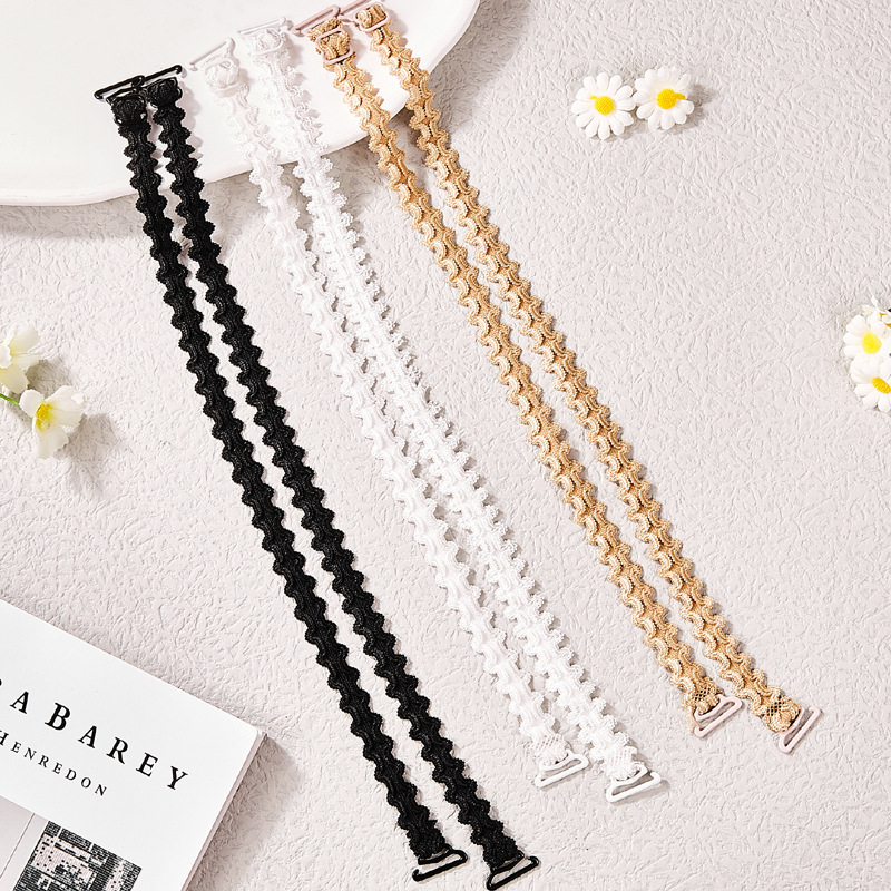 Summer backless cross-shoulder bra strap double shoulder bra strap bra bra with anti-slip thin non-slip strap one shoulder