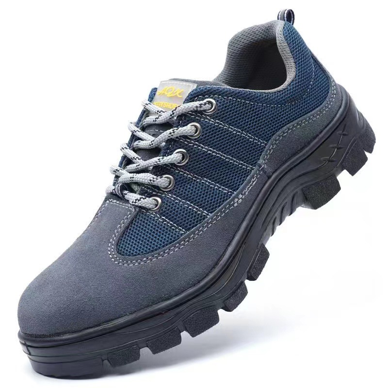 厂家批发劳保鞋防砸防刺穿耐磨厚底透气轻便安全鞋带钢板工作鞋男