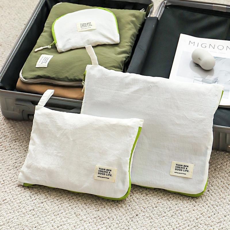 尼龙格旅行收纳袋行李箱整理袋化妆品内衣分装袋密封袋子便携套装