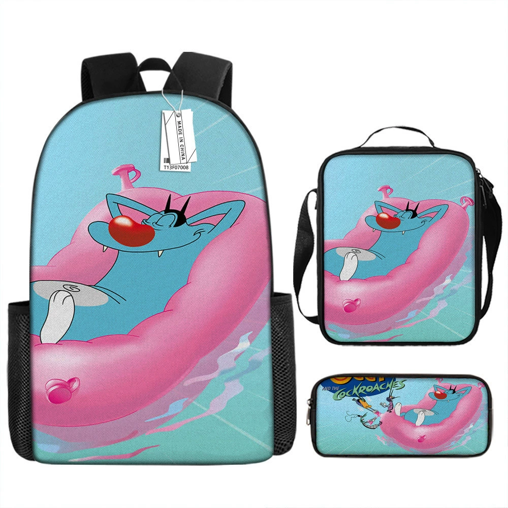 (Cross-border trading), cartoon backpack, capacious set, 3 piece set