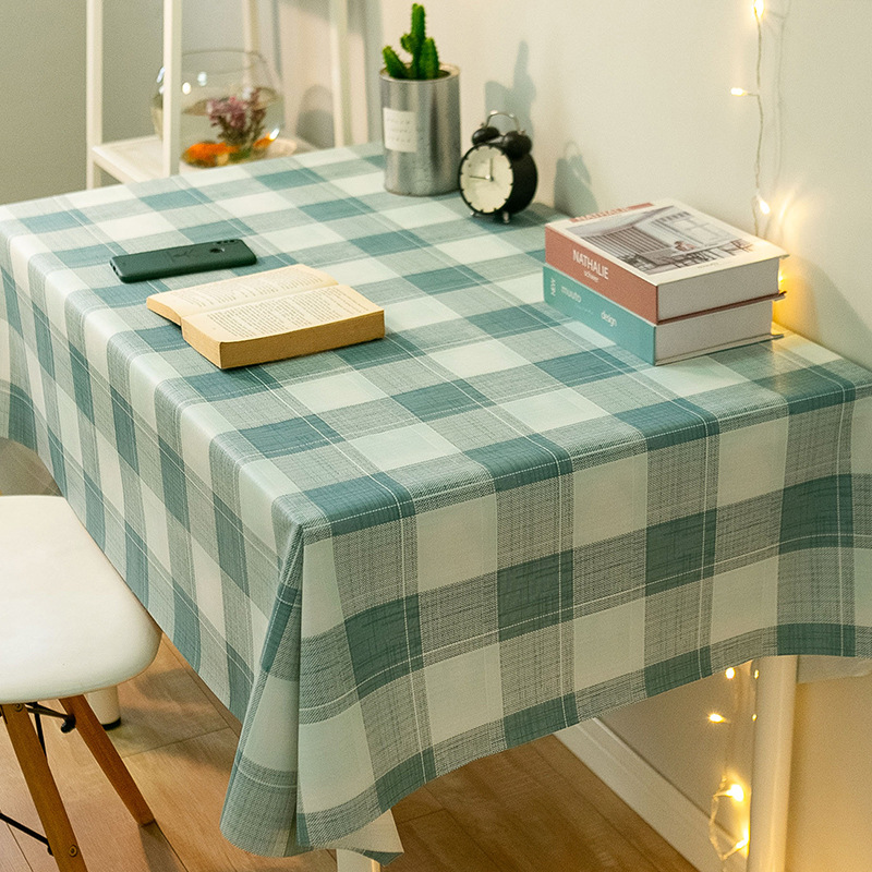 Topa de escritorio de PVC impermeable a prueba de agua a prueba de aceite sin lavado estudiantes tela de escritorio rectangular tela de mesa de comedor red ins viento almohadilla de mesa