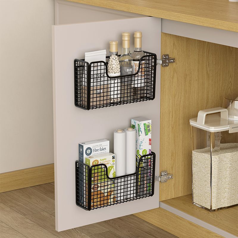 Kitchen Cabinet Door Storage Rack Storage Box Wall Hanging Cabinet Film Hanging Rack Bathroom Toilet Refrigerator Storage Rack