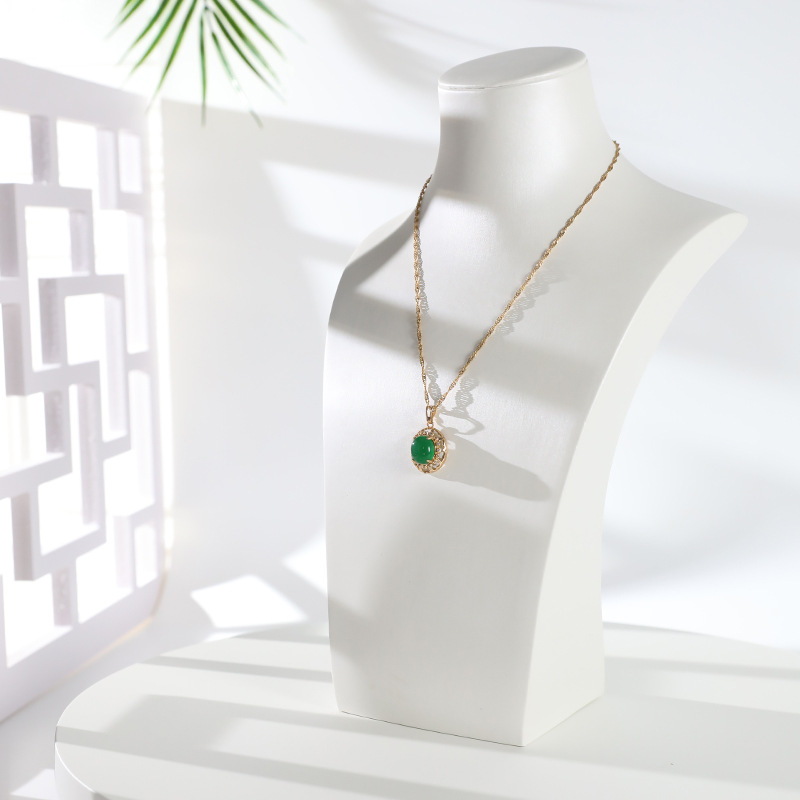 項鍊展示架脖子翡翠玉器珠寶展示道具櫃檯首飾架模特頸模項鍊掛架