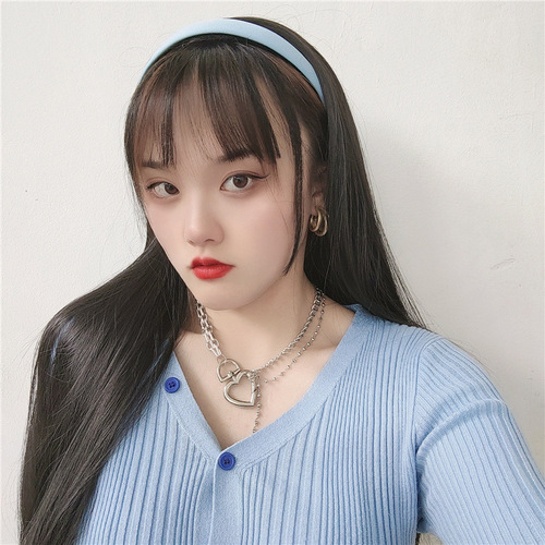 Live broadcast delivery hairband half headband long straight hair female wig all-in-one type II e-commerce supports one-piece drop shipping