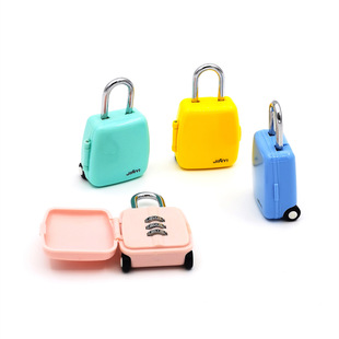 New cartoon luggage combination lock padlock creative luggage mini drawer lock diary lock cabinet door lock generation hair