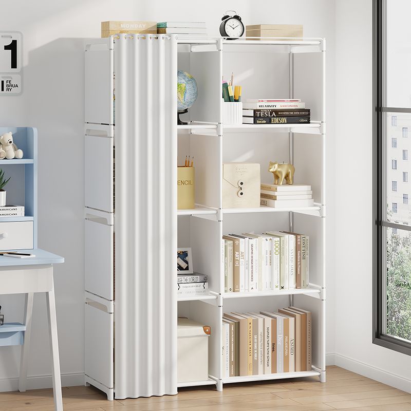Simple Wardrobe Floor-Standing Multi-Layer Bedside Storage Rack Household Dust-Proof Multi-Functional Clothes Storage Small Wardrobe for Rental Houses