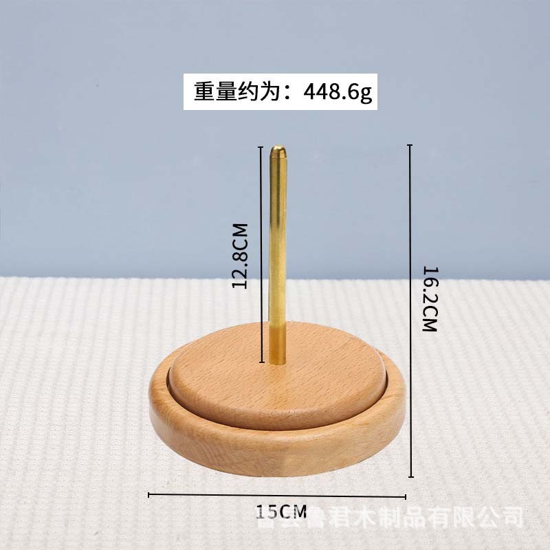 無垢材回転可能なウールスパイラルスタンド家庭用ウールボール手編みツール木製取り外し可能なスパイラルスタンド|undefined