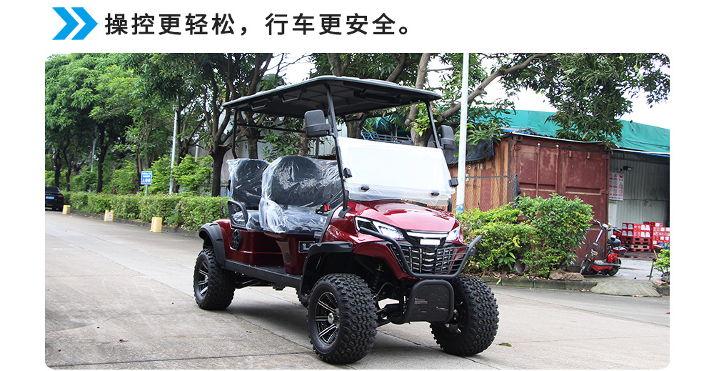 Factory Customized Electric 4 Seat Golf Cart 4 Wheel Electric Golf Manufacturer Golf Cart Sightseeing Car