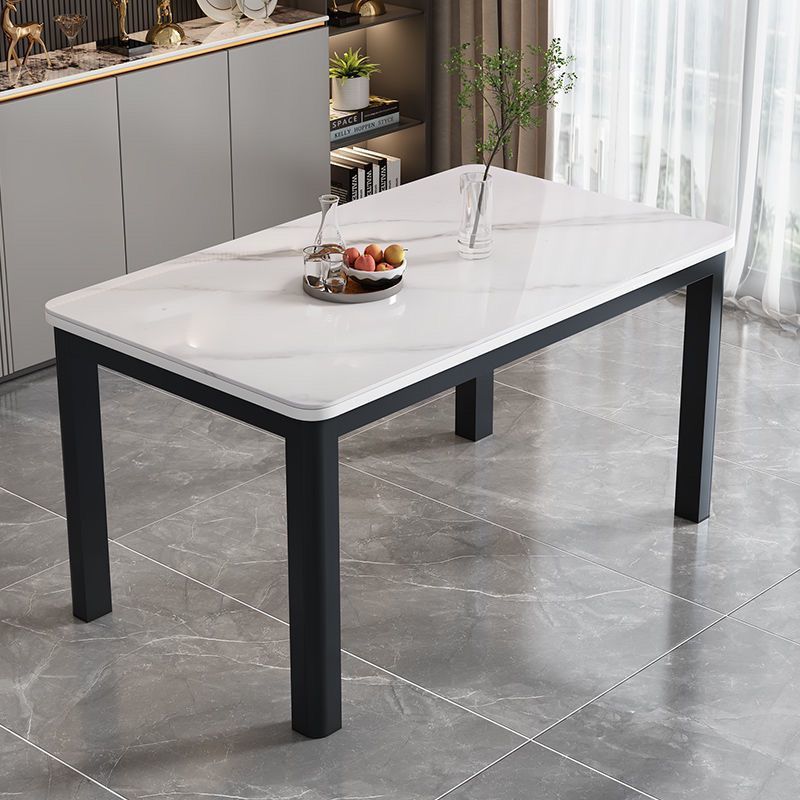 Mesa y silla de comedor de vidrio temperado, mesa de comedor doméstica moderna y simple, mesa y silla de comedor, cocina, sala de estar, mesa y silla