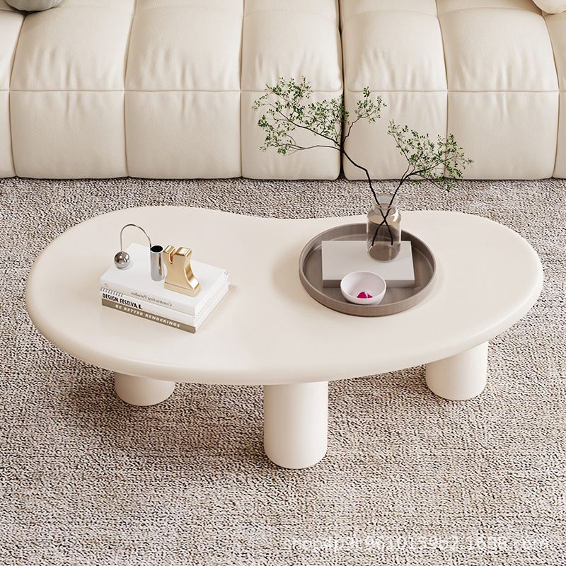 Mesa de té estilo crema italiana de anacaju para el hogar sala de estar creativa simple y ligera mesa de té de lujo encimera de mármol