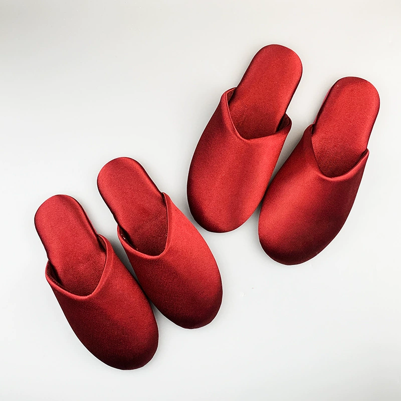 Свадебные тапочки праздничный винно-красный пара хлопчатобумажных тапочек новый свадебный интерьер свадебные фабрики прямые продажи