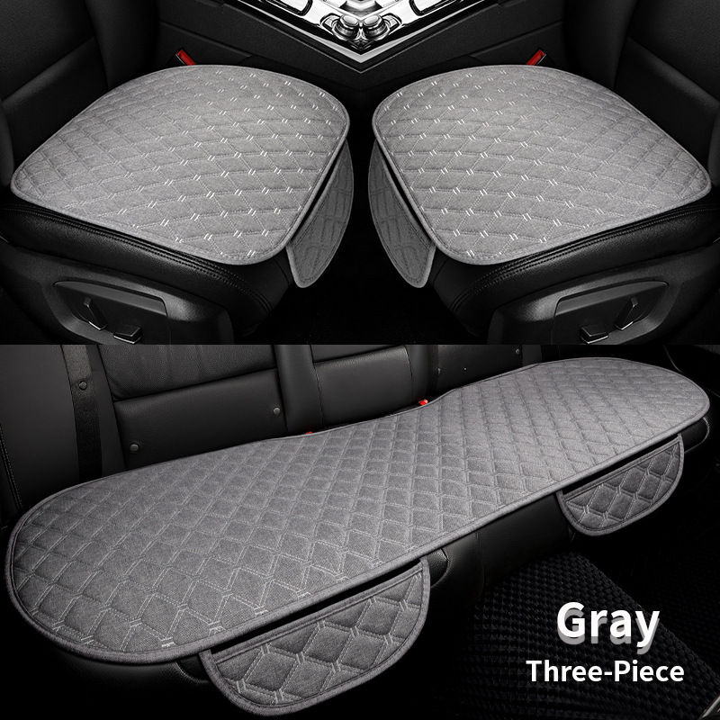 Cojín del asiento del coche cuatro estaciones universal de cinco asientos de lino de tres piezas cubierta del asiento del coche comercio exterior estilo de venta caliente