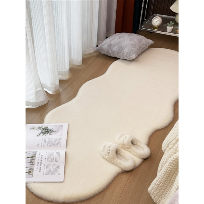 Light Luxury Ins Bedside Carpet Bedroom Imitation Rabbit Fur Living Room Coat Room Floor Mat Bedside Bedside Bay Window Blanket