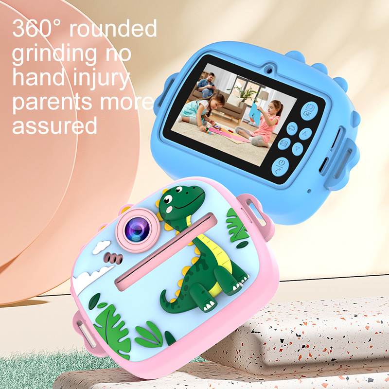 Nueva cámara digital AM300-1 Polaroid para niños linda cámara de impresión térmica de dibujos animados mini HD