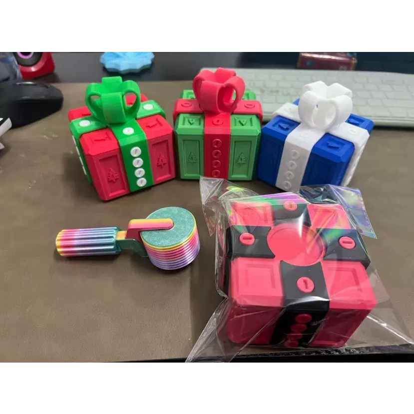 跨境3D打印烦人的礼物盒Annoying Gift Box 整蛊玩具礼物解压摆件